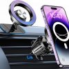 CTSEV-AP-055_1 for iPhone Magsafe car Mount【20 Strong Magnets】Magnetic Phone Holder for Car Dashboard【360° Rotation】Hands Free Car Phone Holder Mount Dash Fit iPhone 15 14 13 12 Pro Max Plus MagSafe Car Accessories