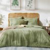 Queen Comforter Set-7 Pieces Soft Prewashed Bed in a Bag Queen Bedding Sets | All Season Comforter with Sheets, Pillow Shams & Pillowcases, Sage Green
