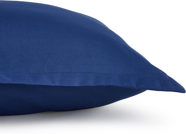 CTSEV-AP-1101_4 Amazon Basics 2-Piece Soft Microfiber Kid's Comforter and Pillow Sham Set, Twin, Navy, Solid