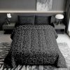 Castle Fairy Leopard Print Comforter Set Queen Size Cheetah Print Super Soft Bedding Set for Women Bedroom Decor,African Wildlife Animal Skin Comforter-3 Pieces,Retro Noble Duvet Insert,Black Grey