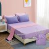 Girls Comforter Set Twin XL/Full Size Colorful Ombre Pink Purple Rainbow Bedding Set Bed in A Bag for Kid Teen Girls 7 PC (1 Comforter, 1 Flat Sheet, 1 Fitted Sheet, 2 Pillow shams, 2 Pillowcases)