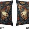 William Morris Vintage Floral Butterfly Throw Pillow Covers 18 * 18In Velvet Material
