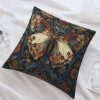 William Morris Vintage Floral Butterfly Throw Pillow Covers 18 * 18In Velvet Material