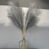 38" 10 Stems Faux Pampas Grass Decor Grey Tall Pampas Grass for Floor Vase | Artificial Pampas Grass Fluffy Pompas Floral Arrangement and Vase Filler for Boho Home Wedding Mothers Day Decoration