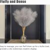 38" 10 Stems Faux Pampas Grass Decor Grey Tall Pampas Grass for Floor Vase | Artificial Pampas Grass Fluffy Pompas Floral Arrangement and Vase Filler for Boho Home Wedding Mothers Day Decoration
