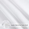 EurCross Extra Long Fabric Shower Curtain Liner 84 inches Long Length, Light in Machine Washable Water-Repellent Solid White Shower Curtain Liner for Bathroom 72 x 84inch