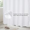 EurCross Extra Long Fabric Shower Curtain Liner 84 inches Long Length, Light in Machine Washable Water-Repellent Solid White Shower Curtain Liner for Bathroom 72 x 84inch