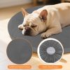 Dog Bed Covers Replacement Washable Waterproof Round Bed Protector for Donut Bed & Dog Couch, Gray 45 Inch