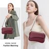 KKXIU Shoulder Bag for Women Small Hobo Handbags Cute Mini Clutch Purses | Classic Trendy Retro Underarm Crossbody Bag with Detachable Straps, Zipper Closure