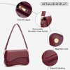 KKXIU Shoulder Bag for Women Small Hobo Handbags Cute Mini Clutch Purses | Classic Trendy Retro Underarm Crossbody Bag with Detachable Straps, Zipper Closure