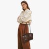 CTSEV-AP-391_3 Shoulder Bag for Women Brown Purse Vintage Leather Shoulder Handbag Trendy Everyday Purse with Pendant