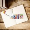 Pearl 5D DIY Butterfly Floral Book Stack Acrylic Bookmarks, 3 Pack | Special Shaped Pearl Rhinestone 3 Pack DIY Bookmark, Butterfly Tassel, Vivid Floral Stack Book Decor for Adult Book Lovers