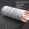 Wisreach Necklace Chains for Jewelry Making, 118 Feet 15 Rolls Stainless Steel Jewelry Chains for DIY Necklace Bracelet Making with Stainless Steel Jump Rings/Lobster Clasps/Connectors