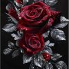 CTTG171CT_1 MOMDEDP Rose Diamond Painting Kits for Adults,Rose Flower Diamond Art Kits for Beginners,Roses Gem Art Kits for Adults for Home Wall Decor 16x12inch Floral