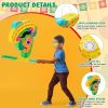 Lewtemi Cactus Piñata with Mini Sombrero Party Hats Mexican Fiesta Decorations Set with Piñata Stick Blindfold and Confetti for Cinco De Mayo Taco Birthday Party 16.1 x 13 x 3 Inch