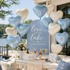 Baby Blue Heart Balloons,10Pcs Cream White Blue Foil Heart Shaped Balloons,18Inch Sand White Pastel Blue Helium Balloon for Valentines,Engagement,Birthday,Baby Shower,Wedding Party Decorations | 10Pcs 18Inch Baby Blue White Foil Heart Shaped Balloons for Birthday Engagement Baby Shower Birthday Valentines Decorations