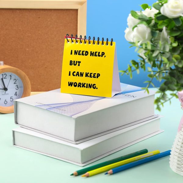 12 Pcs Classroom Teacher Must Haves, Behavior Management Tools | I Need Help Mini Flip Chart Incentives for Kids Self Assessment Cards for Elementary School Educational Learning Activities