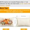Fall Pillow Covers 12x20,Pumpkin Thanksgiving Outdoor Autumn Lumbar | Maple Leaf Decoration for Home Couch,No Insert,Durable Polyester,Fit 12x20 inch Inserts or Smaller
