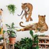 wondever Walking Tiger Wall Stickers Jungle Animals Tiger Peel and Stick Wall Art Decals for Living Room Bedroom Kids Room Playroom | Peel and Stick, Removable, Wall Art Decals, Wall Decoration, Kids Room, Bedroom Baby Nursery Playroom Decor