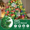 2FT Mini Christmas Tree, Small Christmas Tree with Lights, Prelit Tabletop Christmas Tree with 100 Branch Tips and 80+ DIY Ornaments, Christmas Decorations Indoor and Gifts for Men Women
