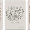 WF0751MAX_2 Beige Matisse Wall Art Matisse Abstract Aesthetic Matisse Poster Henri Matisse Wall Art Prints Boho Matisse Posters Neutral Matisse Prints Minimalist Matisse Wall Art Room Decor 16x24inx3pcs No Frame