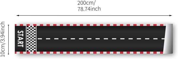 Peel and Stick Wall Decor Vehicle Road Border Decals for Kids Room Nursery DIY Vinyl Murals Boys Bedroom Decorations