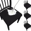 Waterproof Dining Chair Seat Covers Set of 4, Stretch Removable Dining Room Seat Covers for Dining Chairs, Kitchen, Hotel, Party