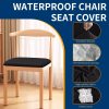 Waterproof Dining Chair Seat Covers Set of 4, Stretch Removable Dining Room Seat Covers for Dining Chairs, Kitchen, Hotel, Party