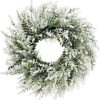 WF10681MAX_1 26'' Large Lavender & Eucalyptus Wreath for Front Door | Artificial Eucalyptus Leaves Greenery Outdoor Wreath for Wedding Farmhouse Porch Wall Room Home Decor (White)