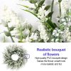 WF10681MAX_3 26'' Large Lavender & Eucalyptus Wreath for Front Door | Artificial Eucalyptus Leaves Greenery Outdoor Wreath for Wedding Farmhouse Porch Wall Room Home Decor (White)