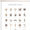WF10902MAX_1 AWISBI Woodland Animal Tracks Hanging Poster, Woodland Nursery Decor 16x20 Inch, Animal Tracks Canvas Artwork, Forest Nursery Decor, Boy Nursery Wall Decor For Kids