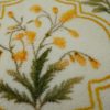 Spring Floral Bathroom Rug 32" x 20" Wild Flowers Bathroom Mat Boho Floral Bath Rug (Rectangular, Yellow)