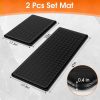 WF11509MAX_2 TranquilRelax 2-Piece Kitchen Mats, Cushioned Non-Slip Floor Mats, Black