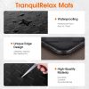 WF11509MAX_4 TranquilRelax 2-Piece Kitchen Mats, Cushioned Non-Slip Floor Mats, Black