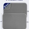 WF11673MAX_2 Kitsure 2 Pack Dish Drying Mat for Kitchen Counter, 20" x 14", Dark Grey | Microfiber, 3-Layer Ultra Absorbent Pad, Machine Washable kitchen mat with a Hanging Hook, Dish Drainer Mat