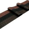 SHACOS Table Runners Woven Vinyl Table Mats 12x71 inch for Kitchen Dining Table Non Slip Washable, Ombre Coffee Black