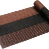 SHACOS Table Runners Woven Vinyl Table Mats 12x71 inch for Kitchen Dining Table Non Slip Washable, Ombre Coffee Black