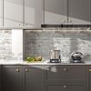 Naphite Brick Wallpaper Peel and Stick Faux Brick Brown Grey 78.7’’ 17.3’’