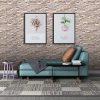 10PCS 3D Wall Panels Peel and Stick Foam 3D Brick Wallpaper Peel and Stick Faux Stone Wall Panel Self-Adhesive Wallpaper (10PCS, Rock Color)
