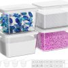 Vtopmart 4 Pack Laundry Pods & Detergent Container, Dryer Sheet Holder