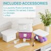 Vtopmart 4 Pack Laundry Pods & Detergent Container, Dryer Sheet Holder