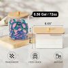 HomePekite Glass Laundry Pods Storage Container & Acrylic Dryer Sheet Holder, Laundry Room Organization and Storage, Detergent Powder Container, with Wooden Lids & Labels, 2+1 Pack
