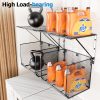 WF12452MAX_4 2 Pack Laundry Room Shelves Organization and Storage,Wall Mounted Clothes Drying Rack with Wire Mesh Basket Over Washer and Dryer, (Black, 2 Pack)