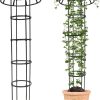 Quibbay 65 Inch Mushroom Top Garden Trellis for Climbing Plants, 1 Pack