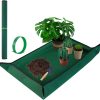 Extra Large Repotting Mat for Indoor Plant Transplanting and Mess Control, 43" X 29" Thickened Waterproof, Foldable and Easy to Clean, Suitable for Succulent Plants, Green