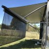 WF12767MAX_2 RV Awning Mesh Sun Shade Screen for Motorhome Camper Trailer Sunshade | Fit 13' Awning, Premium Breathable Sunscreen, UV Blocker, Easy Install Kits, No Zipper, 3 Year Warranty, 8'X12'3'' Black