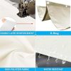 Retractable Wave Sun Shade Cloth 3' x 12' Sun Shade Sail Waterproof Polyester Sunscreen Awning Canopy Wind Protection for Outdoor Patio Yard Terrace Carport Cream