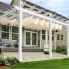 Windscreen4less 4' x 16' Waterproof Retractable Sun Shade Canopy Cover Sliding Wave Shade Sail for Pergola Patio Deck Yard Gazebo Outdoor (Beige)