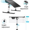 Laptop Lap Desk for Bed, SAIJI X-Large Adjustable Laptop Table | XXL-Extra Large, Foldable Laptop Stand for Bed, with Storage Drawer & Bookstand, for Eating, Working, Gaming, Drawing