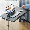 Laptop Lap Desk for Bed, SAIJI X-Large Adjustable Laptop Table | XXL-Extra Large, Foldable Laptop Stand for Bed, with Storage Drawer & Bookstand, for Eating, Working, Gaming, Drawing